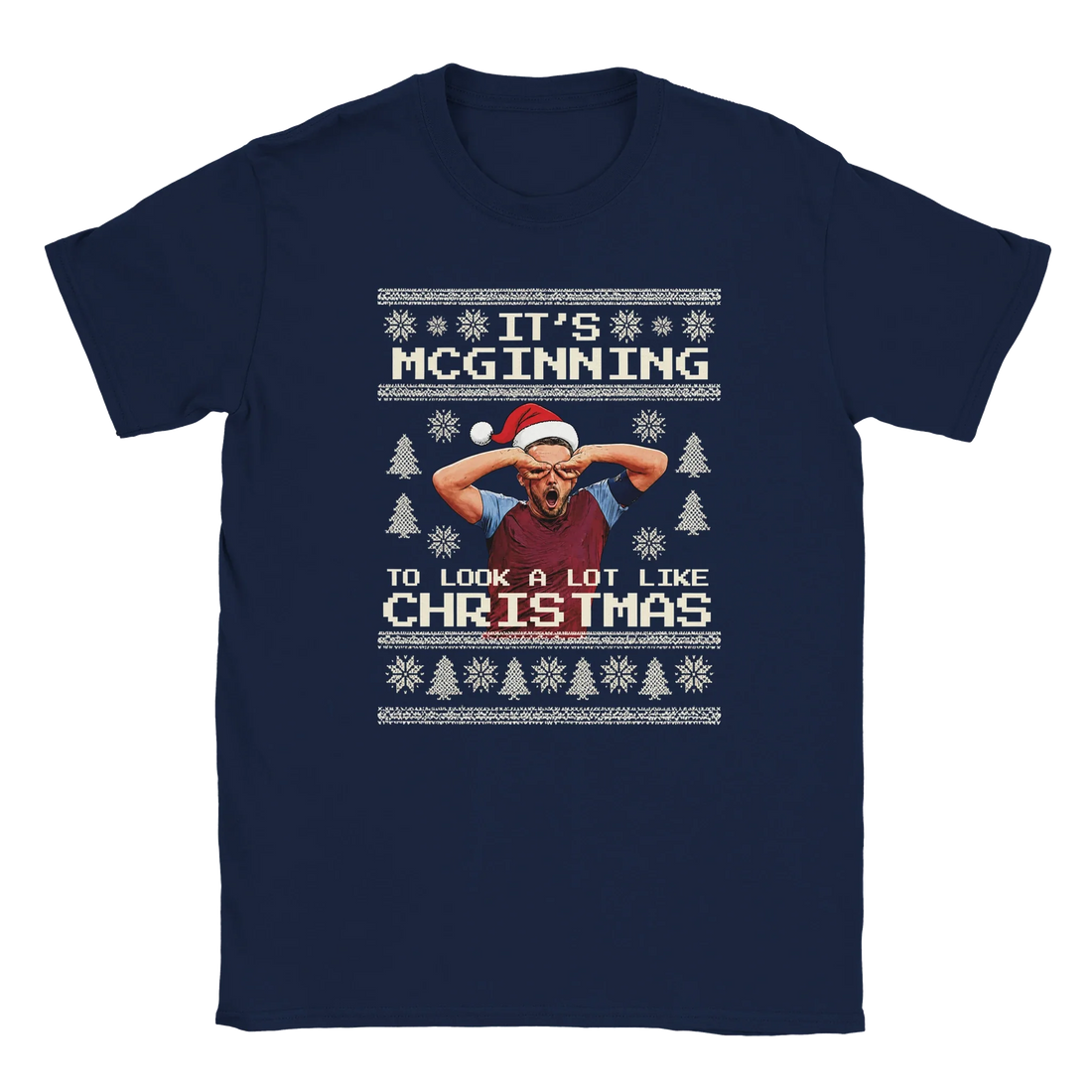 It’s McGinning To Look a Lot Like Christmas Aston Villa T-shirt from Football Is Life