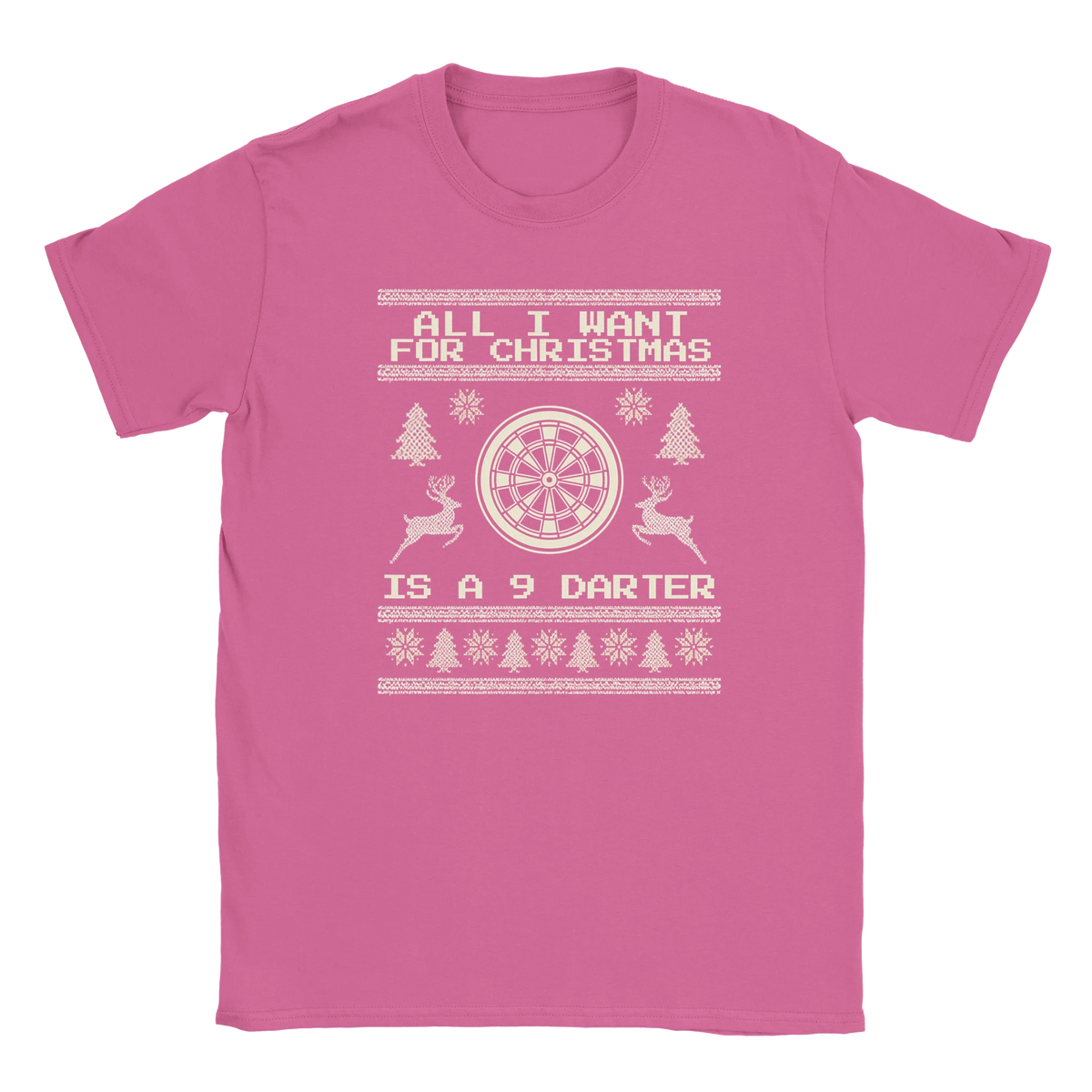 All I Want For Christmas Is A 9 Darter - Christmas T-Shirt – Sport Grey