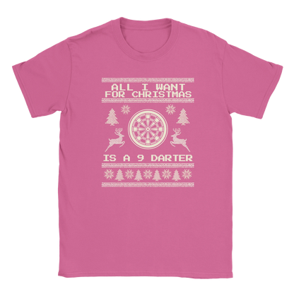 All I Want For Christmas Is A 9 Darter - Christmas T-Shirt – Sport Grey