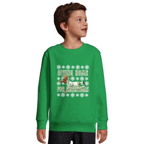 Kids: Diving Home for Christmas - Henrik Larsson Christmas Jumper