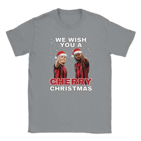 We Wish You a Cherry Christmas - Bournemouth Christmas T-Shirt