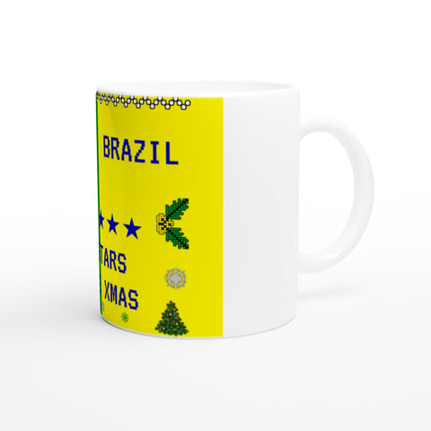 Brazil 5 Stars Christmas Mug