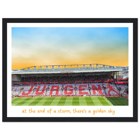 Jurgen’s Golden Sky Framed Art Print – Framed LFC Poster