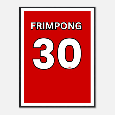 Jeremie Frimpong Liverpool Framed Art Print