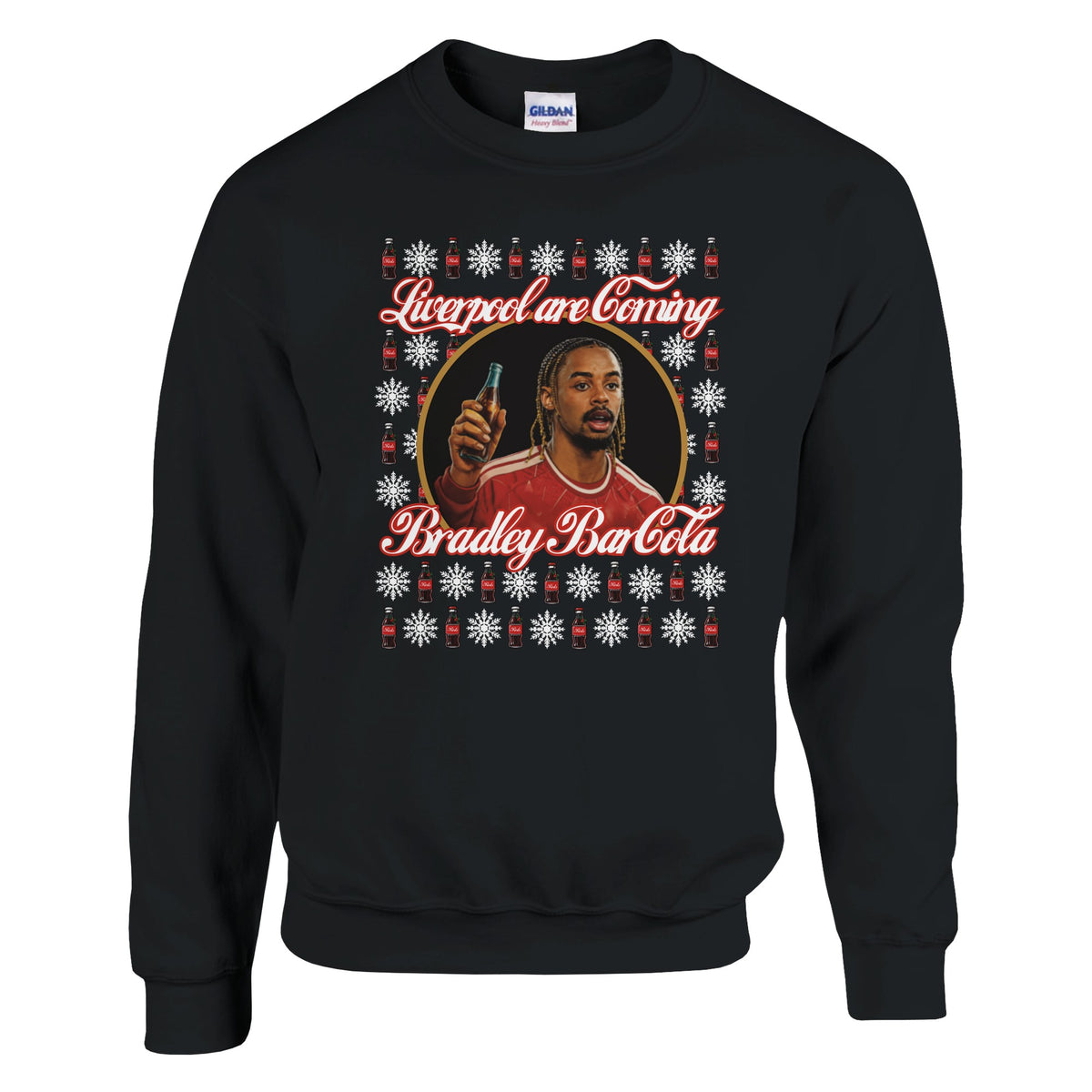 Bradley Barcola Liverpool Christmas Jumper in Red