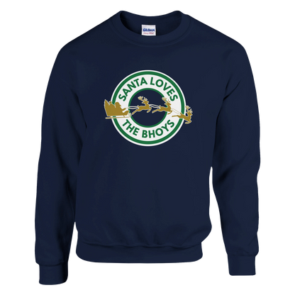 Santa Loves the Bhoys - Celtic Christmas Jumper – Navy