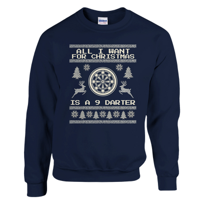 All I Want For Christmas Is A 9 Darter - Christmas Jumper – Red