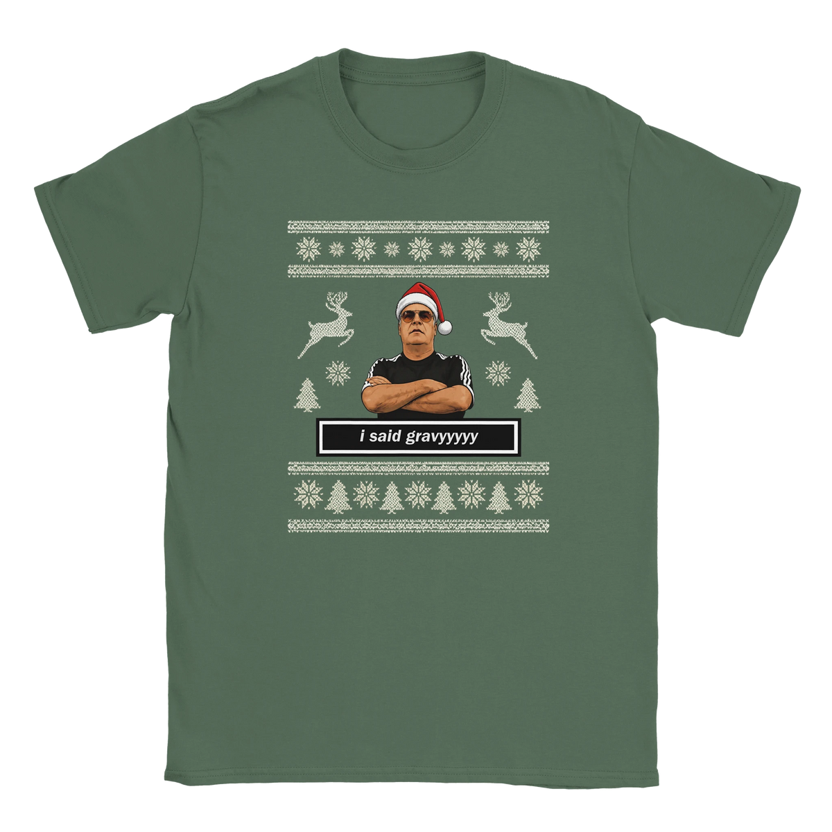 I Said Gravyyyy - Sam Allardyce Christmas T-Shirt – Military Green product image