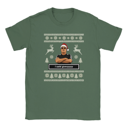 I Said Gravyyyy - Sam Allardyce Christmas T-Shirt – Military Green product image