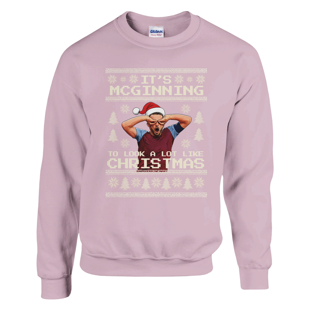 It’s McGinning To Look a Lot Like Christmas - Christmas Jumper – Light Pink product image