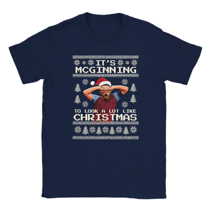 It’s McGinning To Look a Lot Like Christmas - Christmas T-Shirt – Navy product image