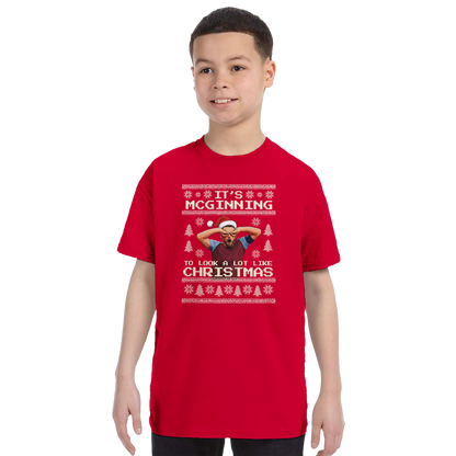 Kids - It’s McGinning To Look a Lot Like Christmas - Christmas T-Shirt – Red product image