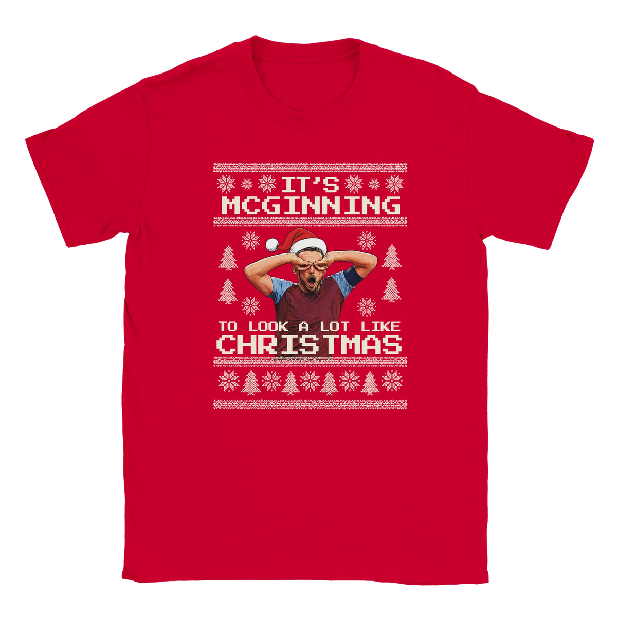 It’s McGinning To Look a Lot Like Christmas - Christmas T-Shirt – Red product image