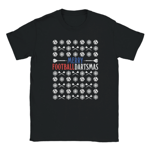 Merry Football Dartsmas Christmas T-Shirt