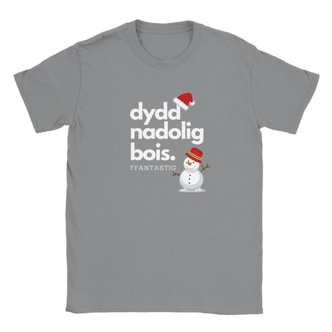 Dydd Nadolig Bois, Ffantastig - Welsh Christmas T-Shirt
