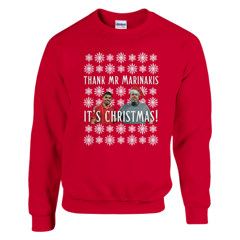 Thank Mr Marinakis It's Christmas - Nottingham Forest Christmas Jumper