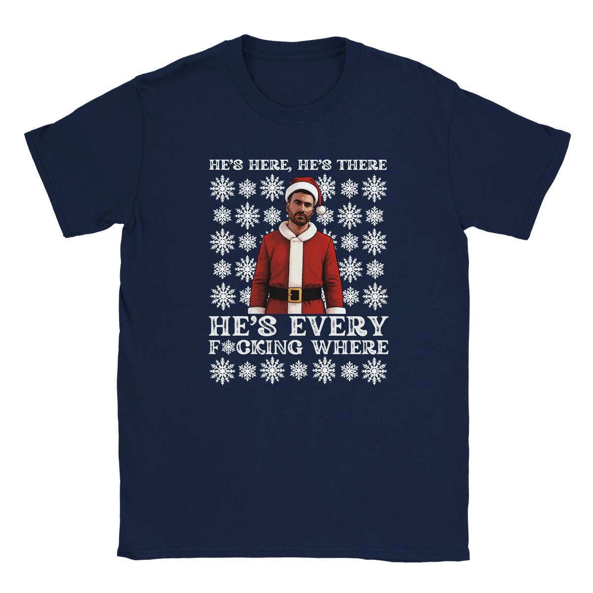 He's Here, He's There - Roy Kent Christmas T-Shirt – Navy product image