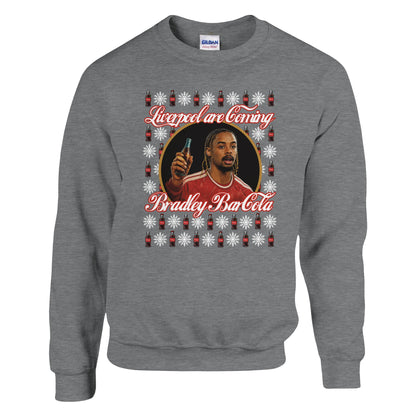 Bradley Barcola Liverpool Christmas Jumper in Navy