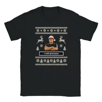 I Said Gravyyyy - Sam Allardyce Christmas T-Shirt – Black product image