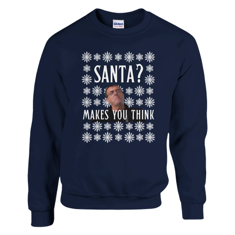 Santa? Makes You Think - Matt Le Tissier Christmas Jumper