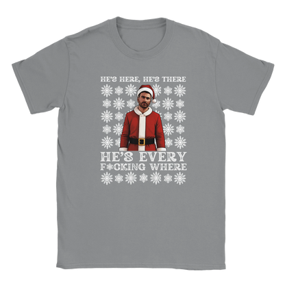 He's Here, He's There - Roy Kent Christmas T-Shirt – Rs Sport Grey product image