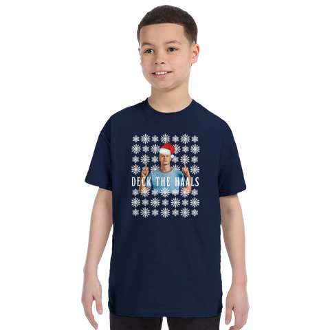 Kids - Deck the Haals - Man City Erling Haaland Christmas T-Shirt