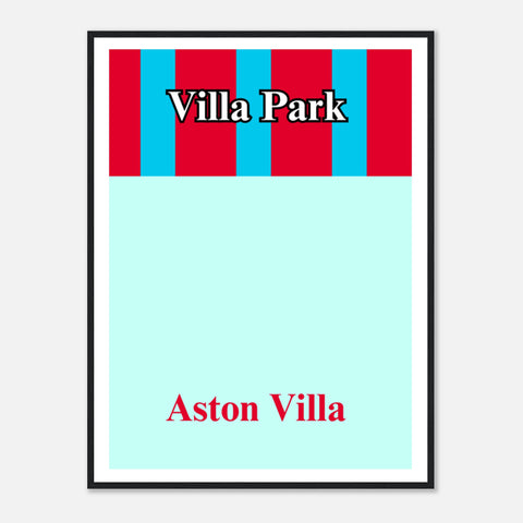 Aston Villa Monopoly Themed Print