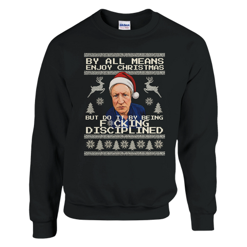 Enjoy It By Being Disciplined - Neil Warnock Christmas Jumper