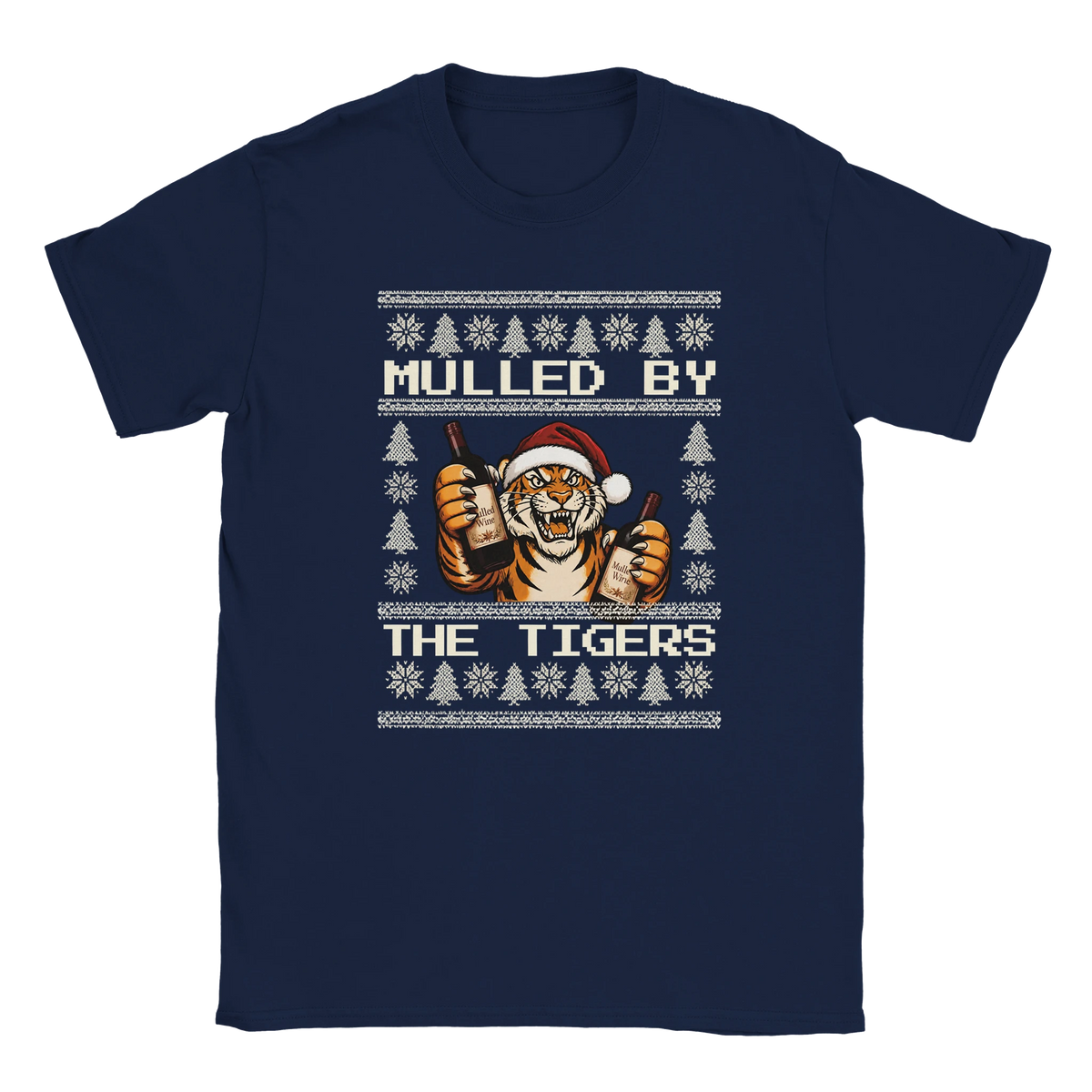 Mulled By The Tigers - Hull City Christmas T-Shirt – Navy product image