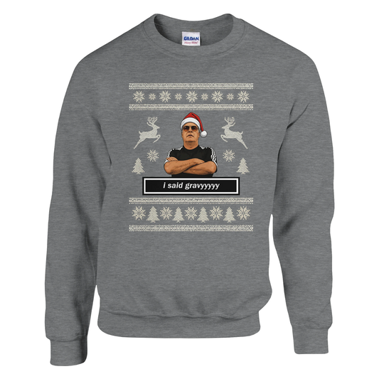 I Said Gravyyyy - Sam Allardyce Christmas Jumper – Sport Grey product image