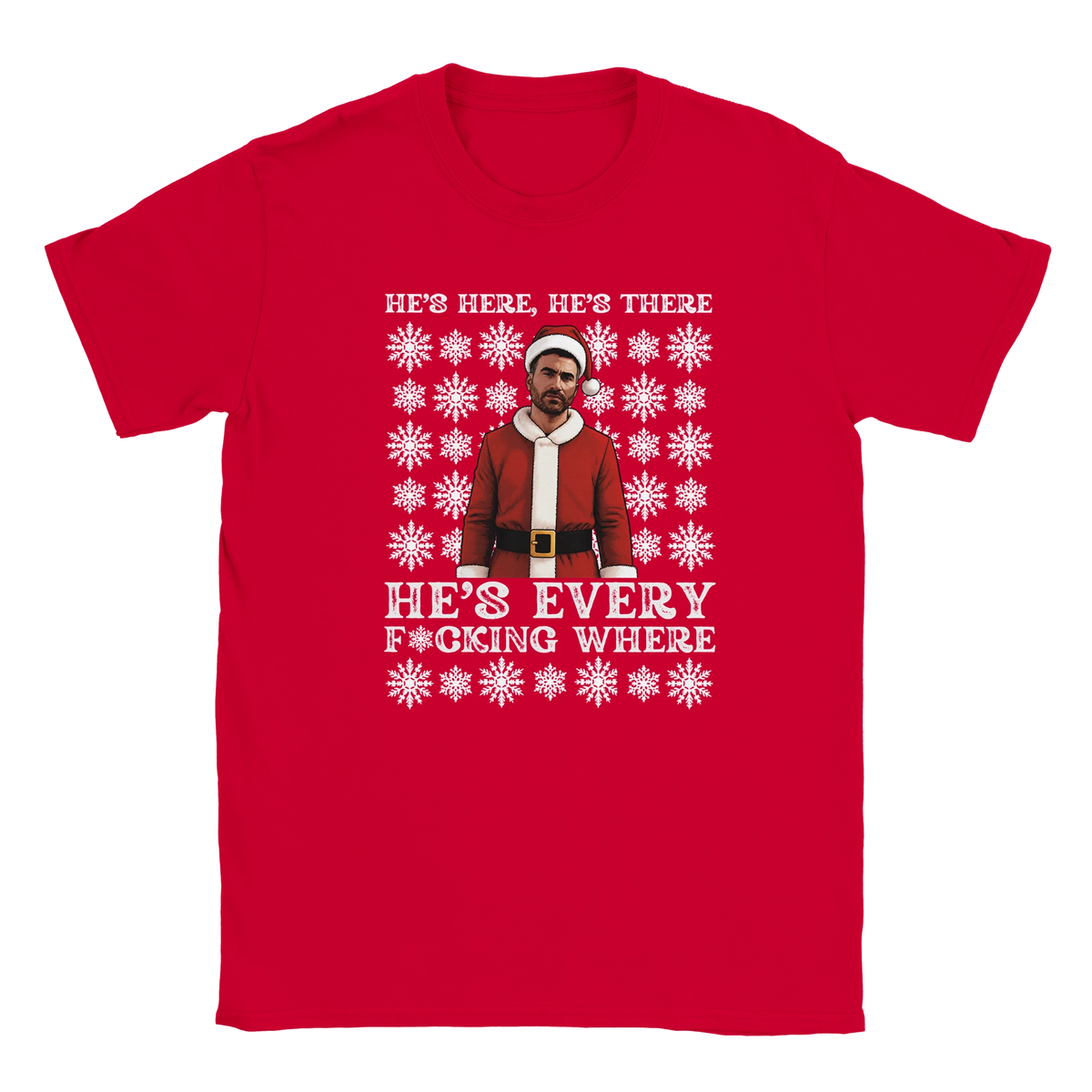 He's Here, He's There - Roy Kent Christmas T-Shirt – Red product image