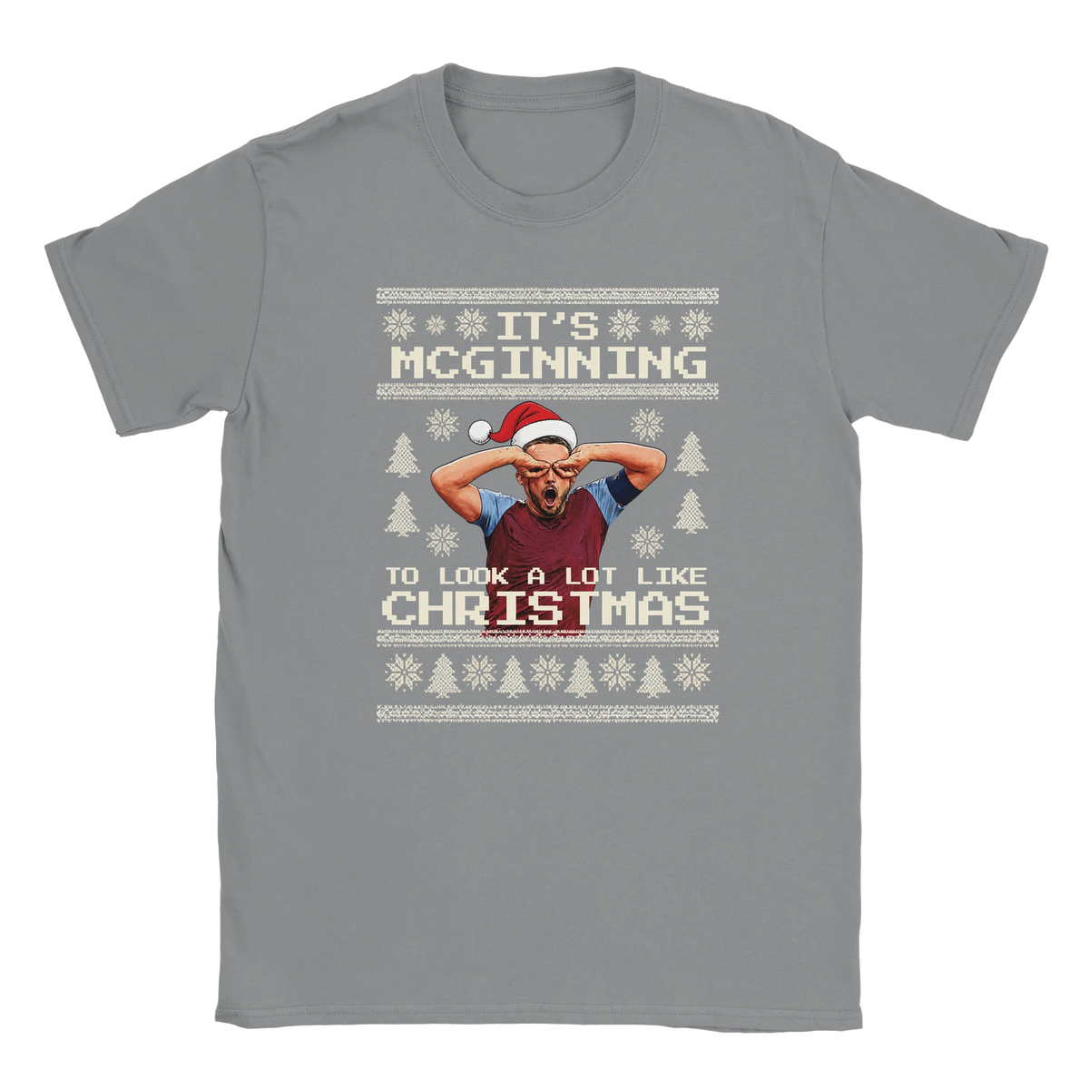 It’s McGinning To Look a Lot Like Christmas - Christmas T-Shirt – Rs Sport Grey product image
