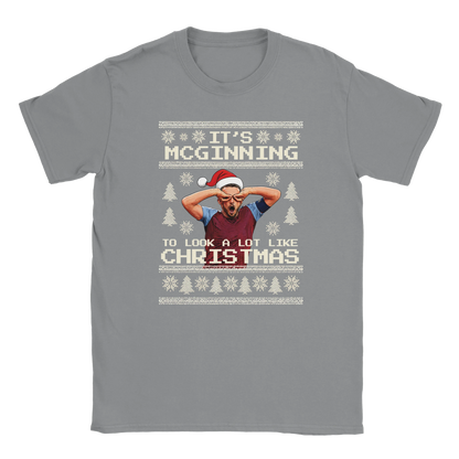 It’s McGinning To Look a Lot Like Christmas - Christmas T-Shirt – Rs Sport Grey product image