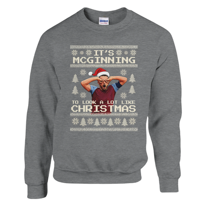 It’s McGinning To Look a Lot Like Christmas - Christmas Jumper – Sport Grey product image