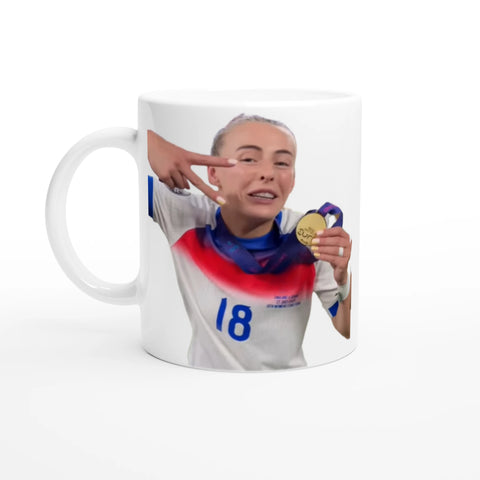 Chloe Kelly Twice - England Women's EURO 2025 Winners Mug