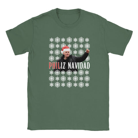 Philiz Navidad - Phil Parkinson Wrexham Christmas T-Shirt