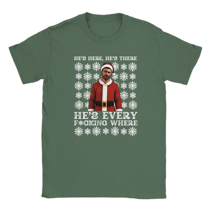 He's Here, He's There - Roy Kent Christmas T-Shirt – Military Green product image
