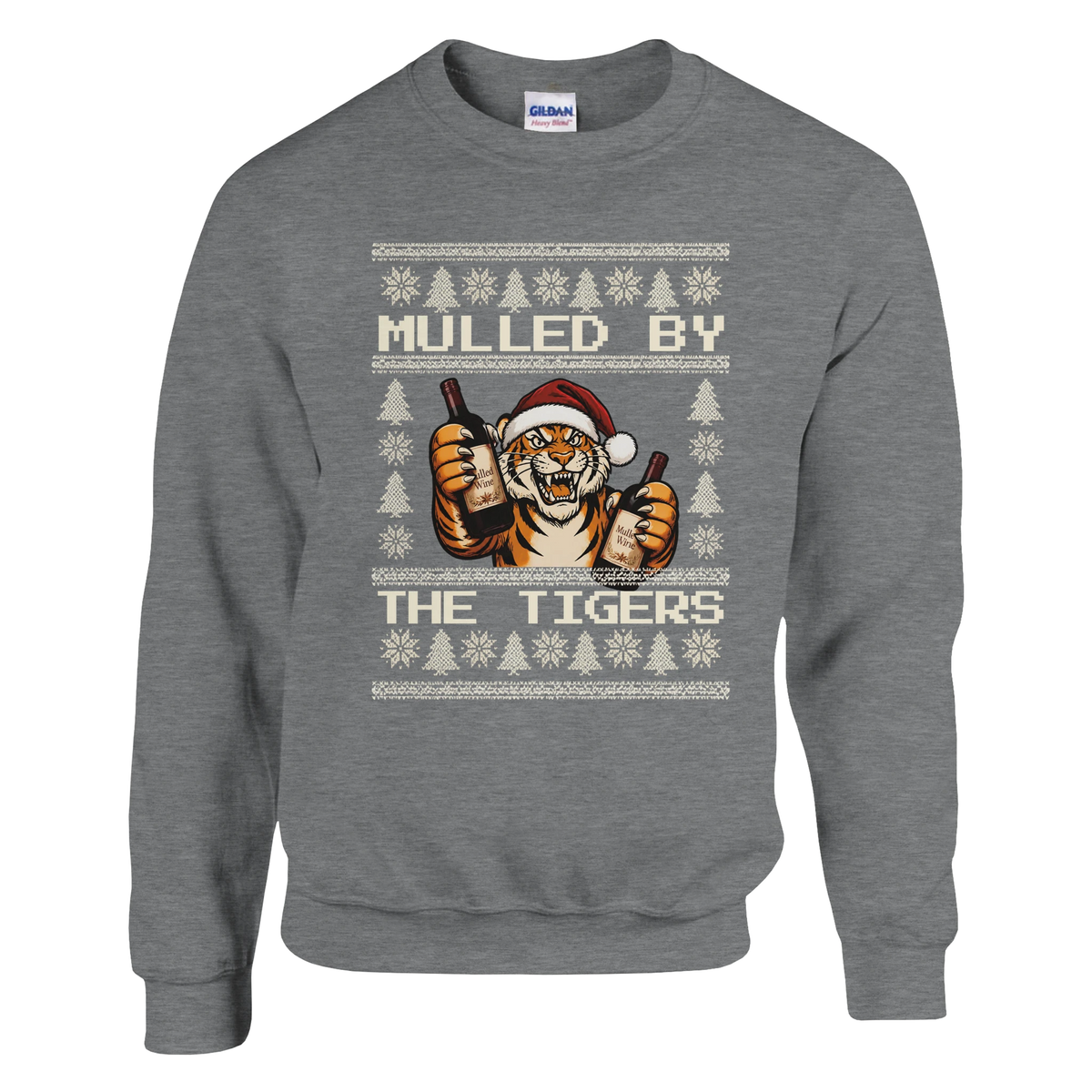 Mulled By The Tigers - Hull City Christmas Jumper – Sport Grey product image