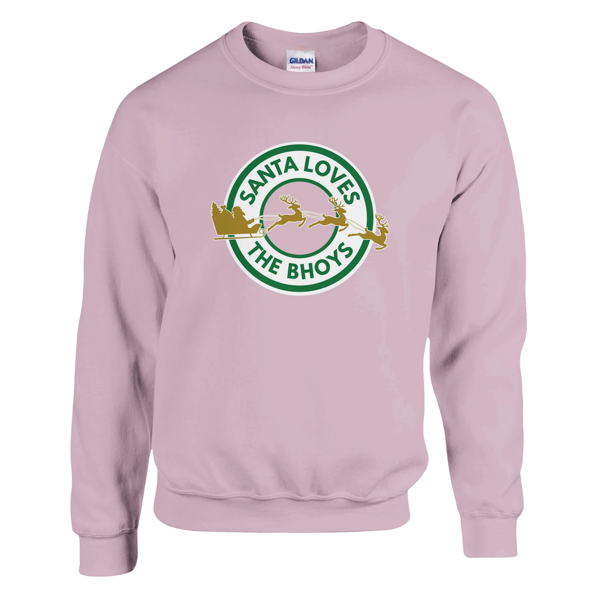 Santa Loves the Bhoys - Celtic Christmas Jumper – Military Green