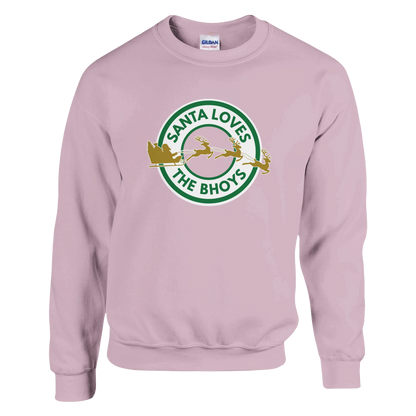 Santa Loves the Bhoys - Celtic Christmas Jumper – Military Green