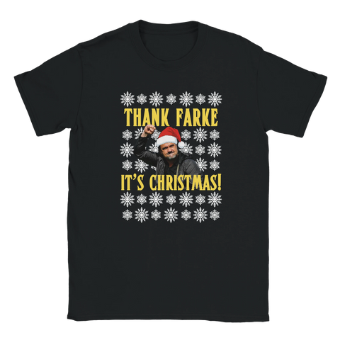 Thank Farke It's Christmas - Leeds United Christmas T-Shirt