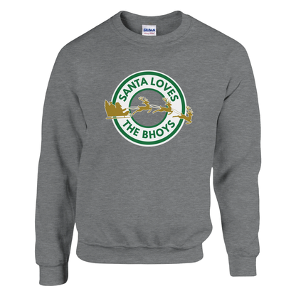 Santa Loves the Bhoys - Celtic Christmas Jumper – Light Pink