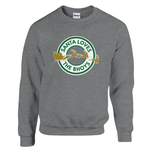 Santa Loves the Bhoys - Celtic Christmas Jumper – Light Pink