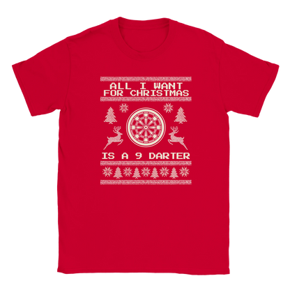 All I Want For Christmas Is A 9 Darter - Christmas T-Shirt – Military Green