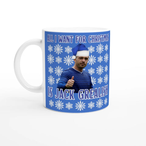 All I Want for Christmas is Jack Grealish Christmas Mug