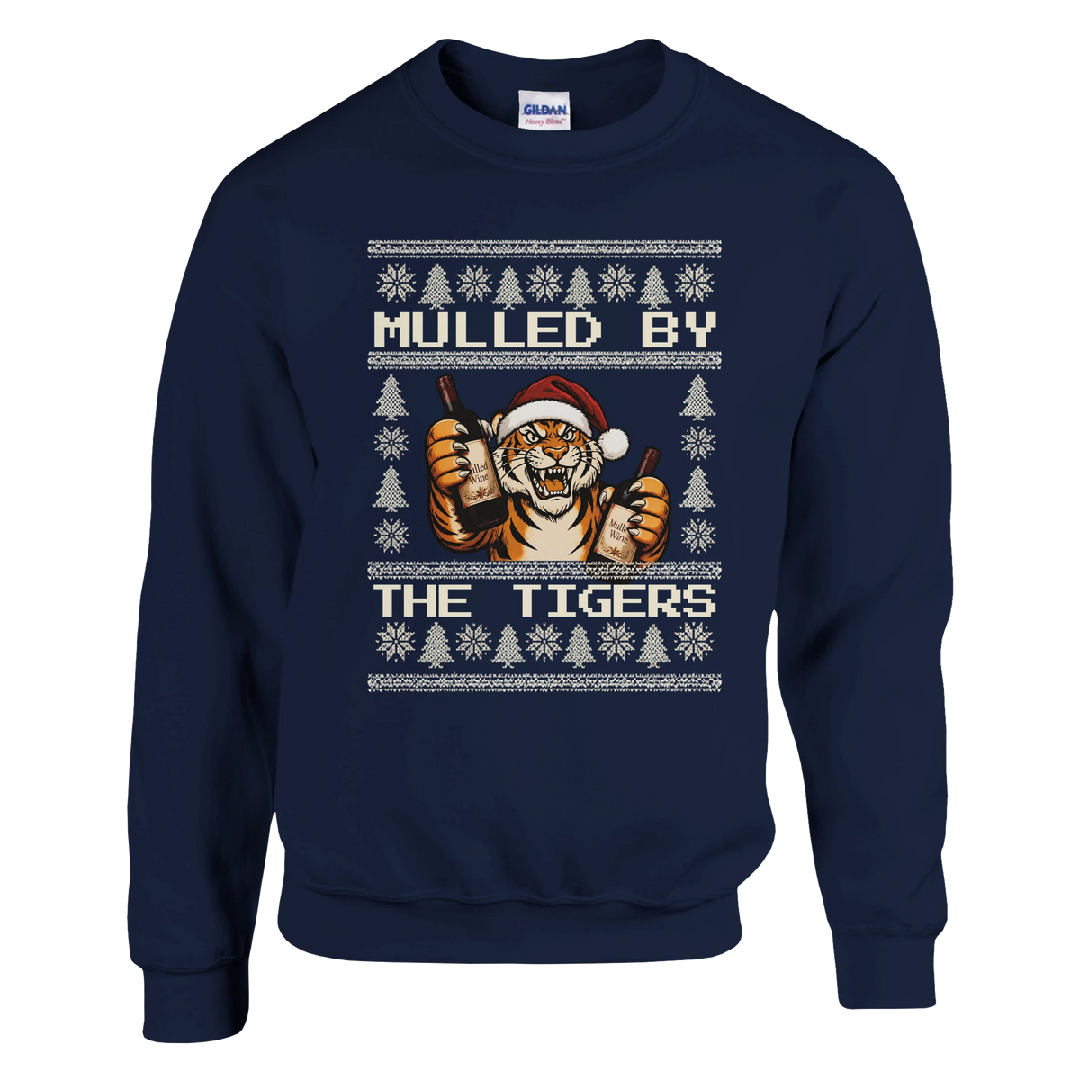 Mulled By The Tigers - Hull City Christmas Jumper – Navy product image