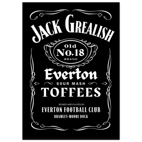 Old No. 18 - Jack Grealish Everton Art Print