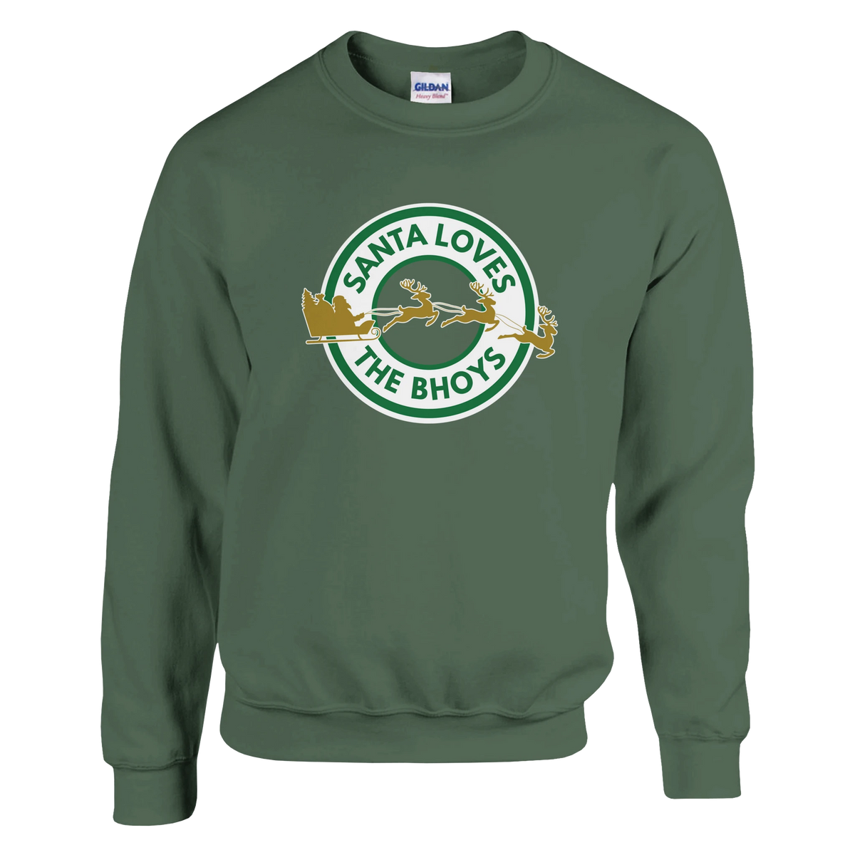 Santa Loves the Bhoys - Celtic Christmas Jumper – Black