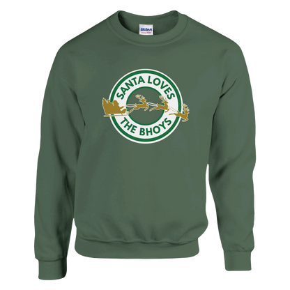 Santa Loves the Bhoys - Celtic Christmas Jumper – Black