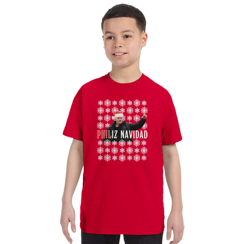 Kids - Philiz Navidad - Phil Parkinson Wrexham Christmas T-Shirt